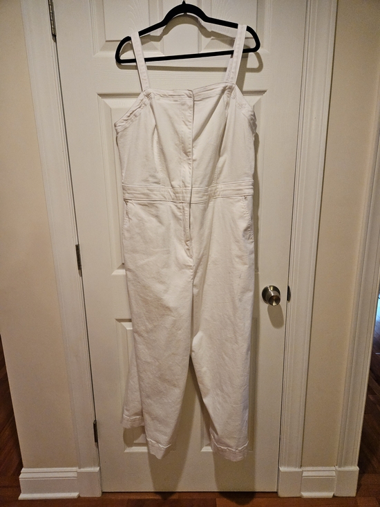 torrid Pants - Torrid White Denim Jumpsuit